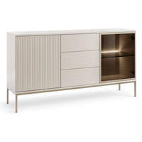 KOMMODE Lagos 154 cm mit drei Schubladen Kaschmir - Kaschmir, Holzwerkstoff/Metall (154/83/39cm) - Ravio
