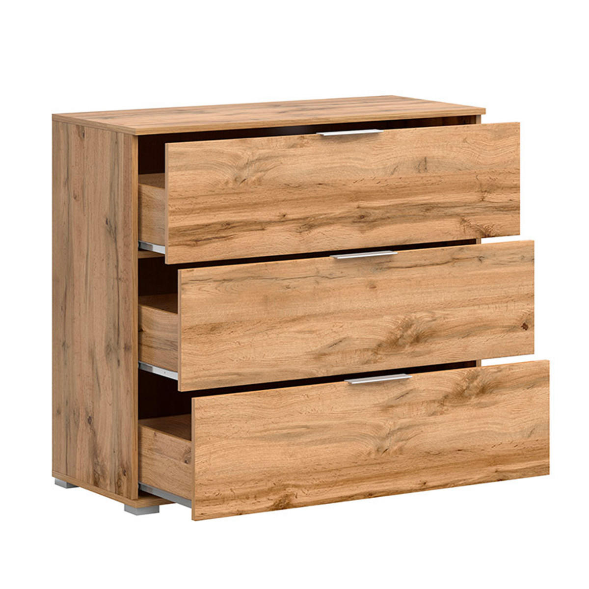 KOMMODE Selma Holz - Braun, Holzwerkstoff (95/86/41cm) - Petits-meubles