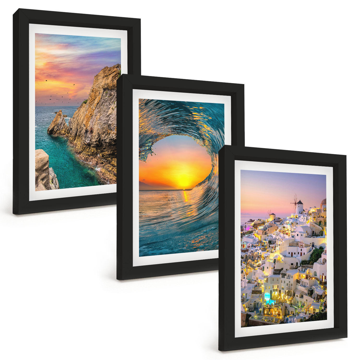 Tulup Bilder Schwarz 20x30 cm