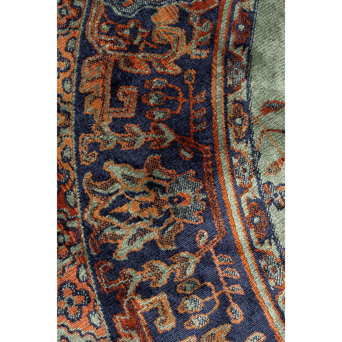 TEPPICH Raz Rund 160 cm Persisches/Orientalisches Motiv Grün - Grün, Textil (160/160cm) - Housecraft Living