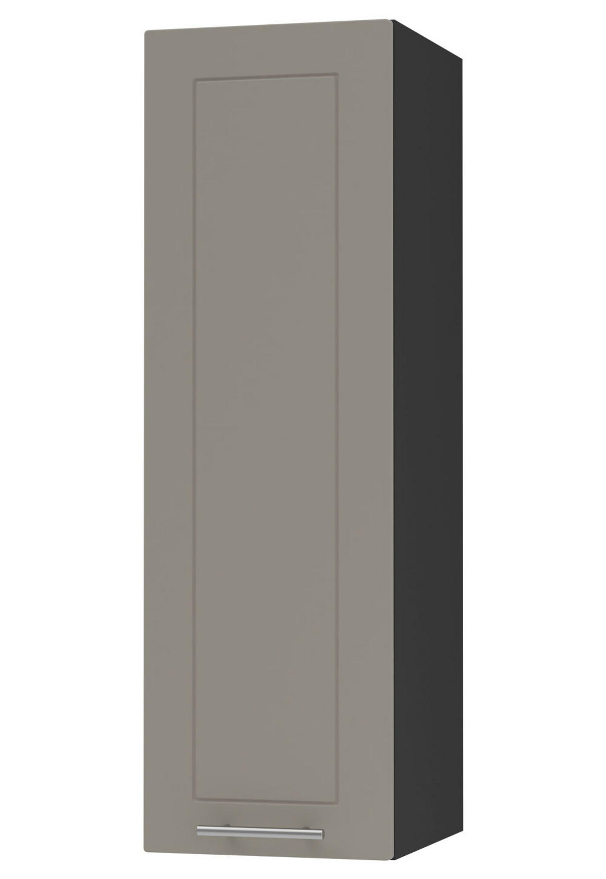 KÜCHENHÄNGESCHRANK Kvantum W4/20 Beige Matt / Schwarz Matt 20 / 32,5 / 96cm - Beige/Schwarz, Holz/Holzwerkstoff (20/96/32.5cm) - Feldmann-Wohnen