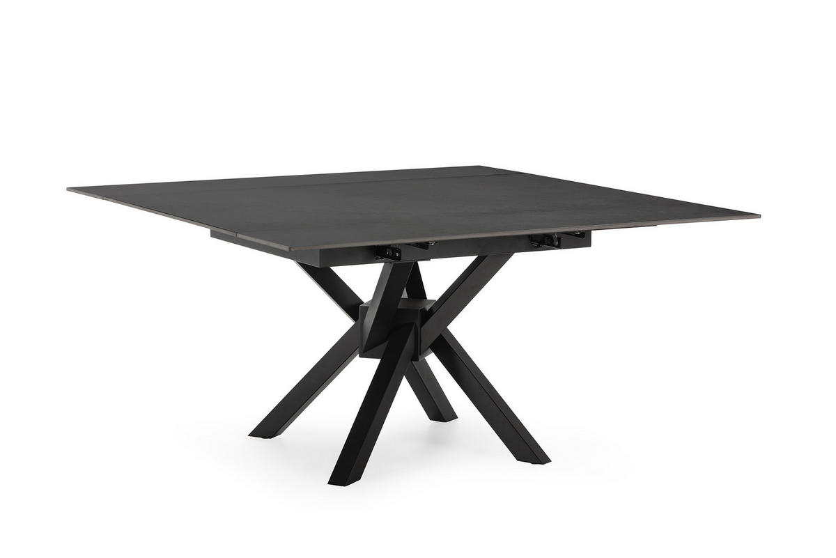 ESSTISCH Arlene Schwarz 150/90/76 cm - Schwarz, Stein (150/90/76cm) - Drawer