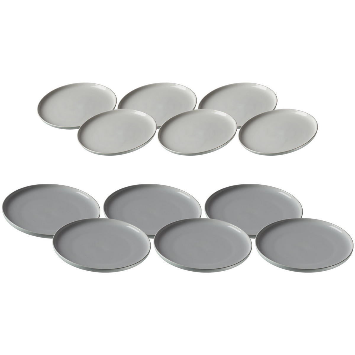 TAFELSERVICE Jasper mint 12er Set - Mintgrün, Keramik (1/1/1cm) - Ritzenhoff Breker