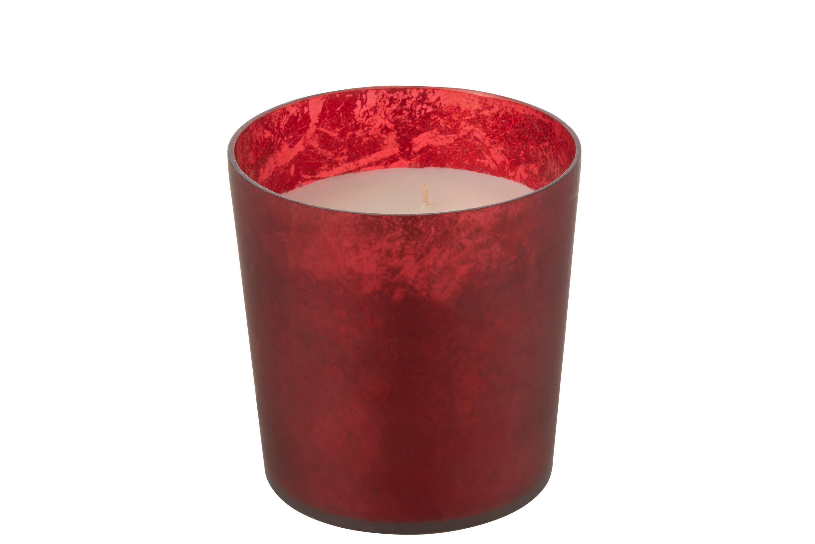 DUFTKERZE M-CHIC - Glas - Rot - M - 80 Std. - Rot, Glas (15.5/15.5cm) - J-Line