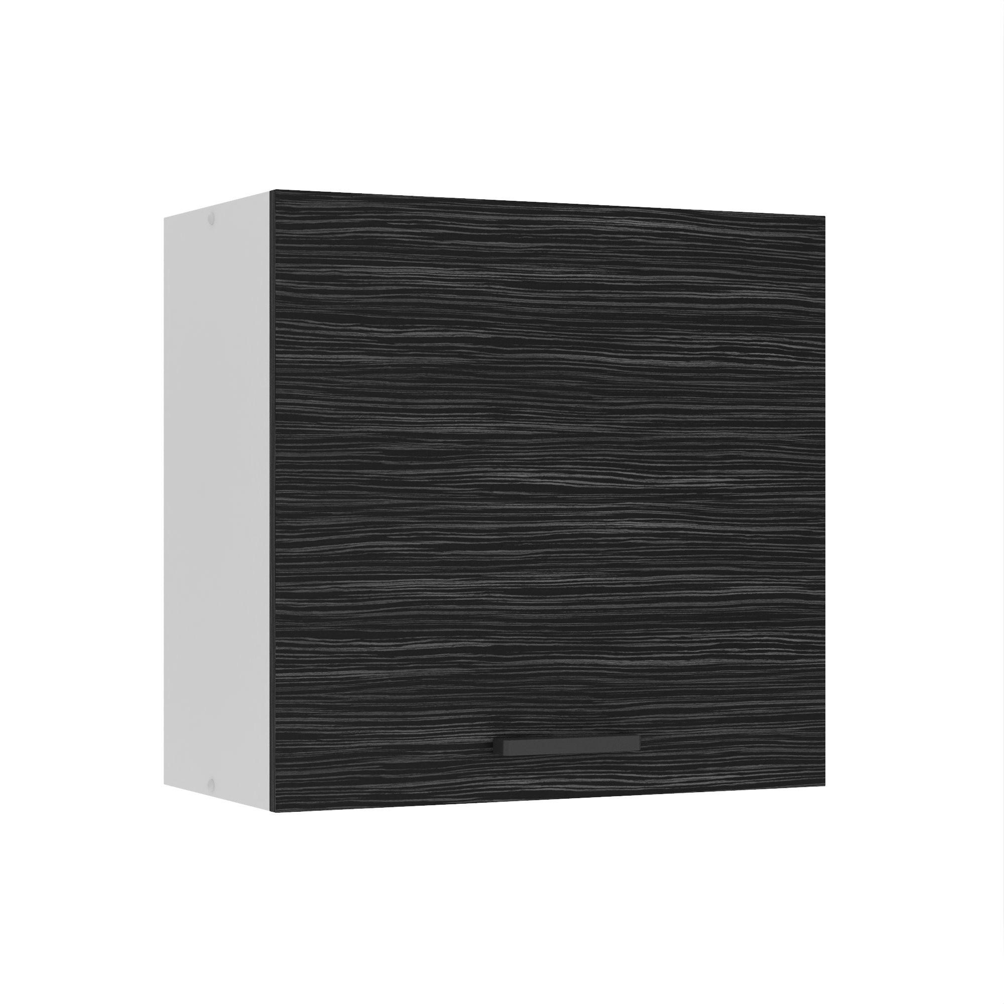 HÄNGESCHRANK SG 60 cm, mit 1 Tür, Königliches Ebenholz - Schwarz, Holz (60/58/29.6cm) - B BELINI GROUP