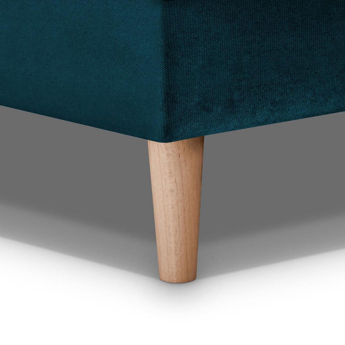 ROHOVÁ POHOVKA Halant s úložným prostorem, univerzální otoman, velurová látka, tyrkysová - tyrkysová, textil (220/140cm) - Beautysofa