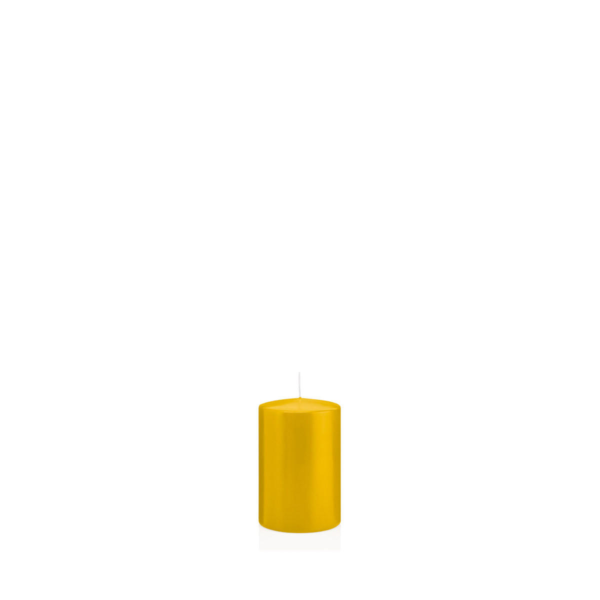 STUMPENKERZEN Dotter Gelb Ø 38 x 60 mm, 24 Stück - Gelb, Paraffin (4/6cm) - Wiedemann Kerzen