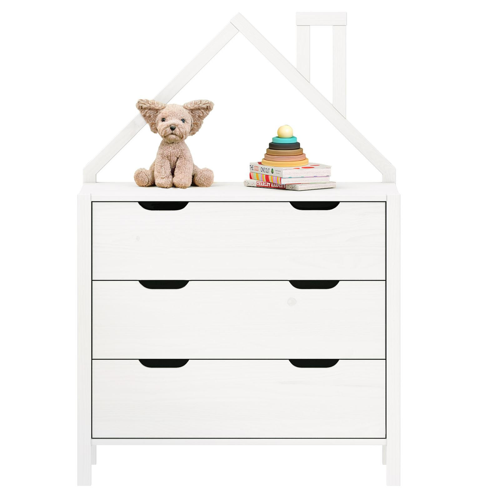 KOMMODE ELANO - Weiß, Holz (83/120/41cm) - IDIMEX