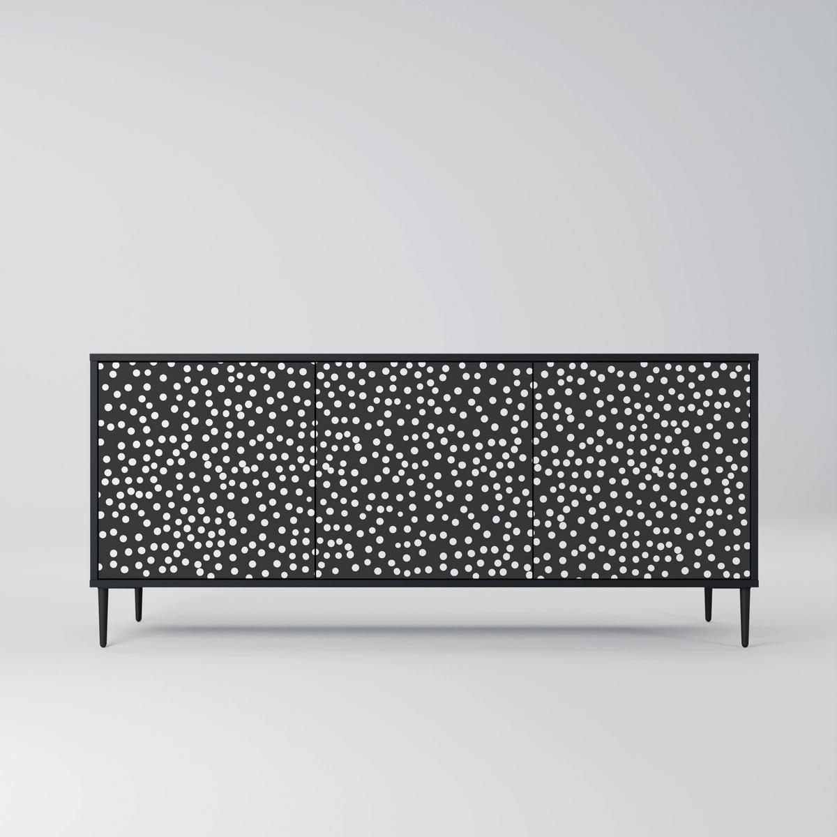 SIDEBOARD BLINDING LIGHTS, Eicheneffekt, 164,5x42x77,5 cm, 3 Türen - Eichefarben/Buchefarben, Holzwerkstoff/Buchenholz (164.5/77.5/42cm) - SpaceRebels