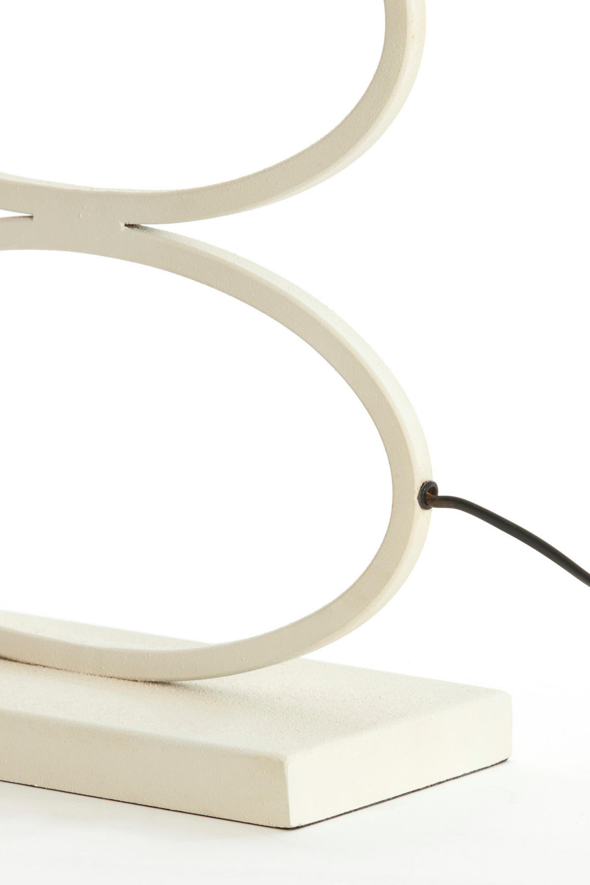 LAMPENFUSS Stelius Weiß Ø33/42 cm - Weiß, Metall (33/17/42cm) - Light & Living