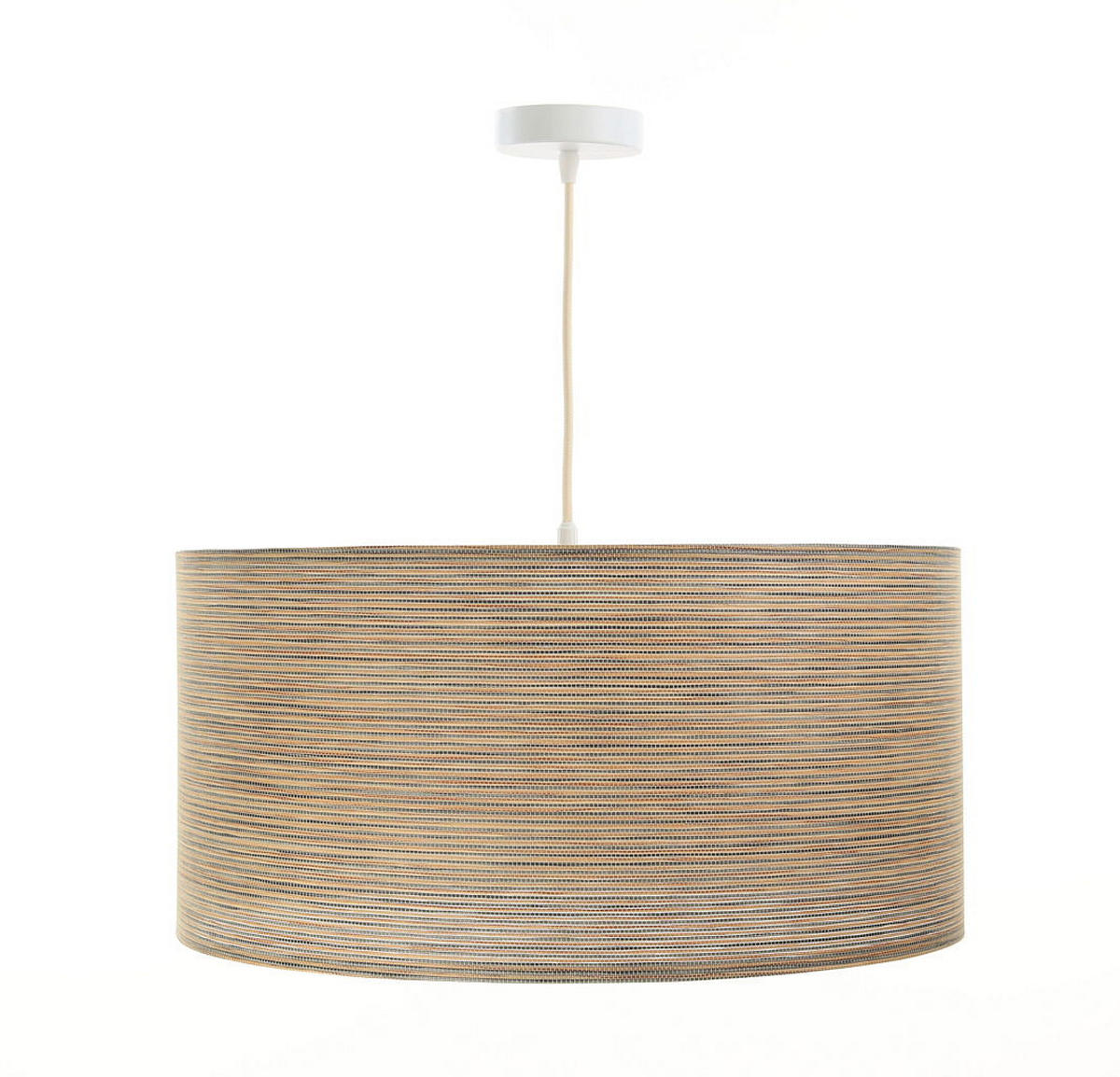 HÄNGELEUCHTE Grau 60/30 cm - Beige/Grau, Kunststoff (60/1/30cm) - ONZENO