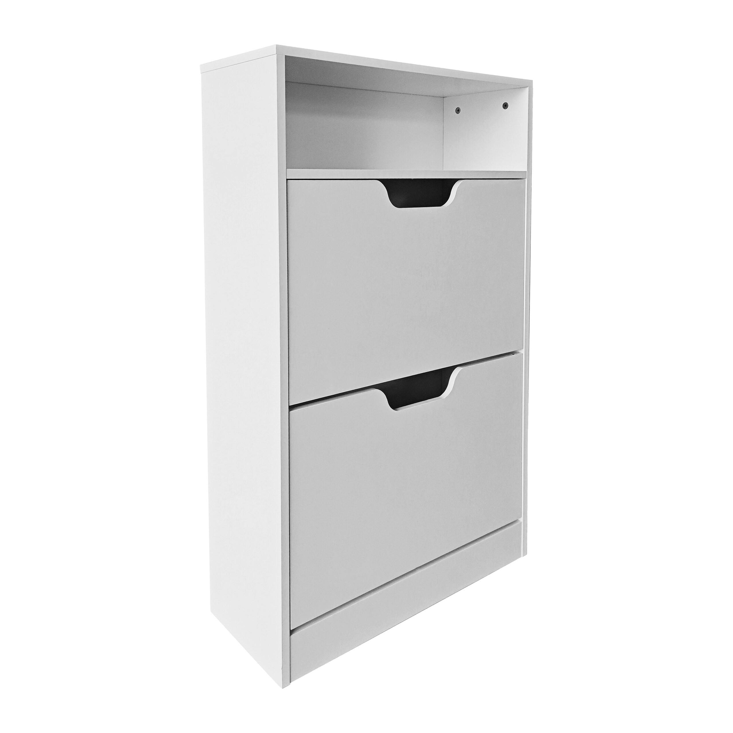 SKOSKÅP vit öppen hylla 102/60/24 cm