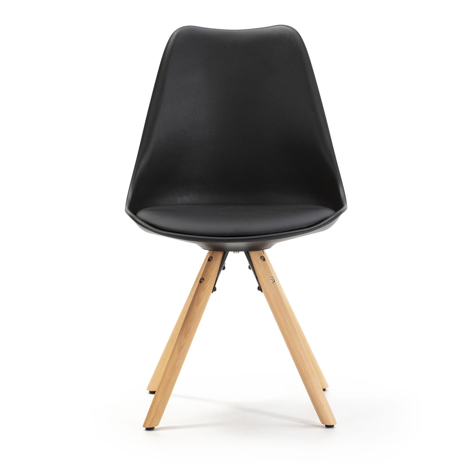 STUHL 2er-Set Jeff Schwarz - Schwarz, Holz/Kunststoff (49/84/54cm) - VS Venta-stock