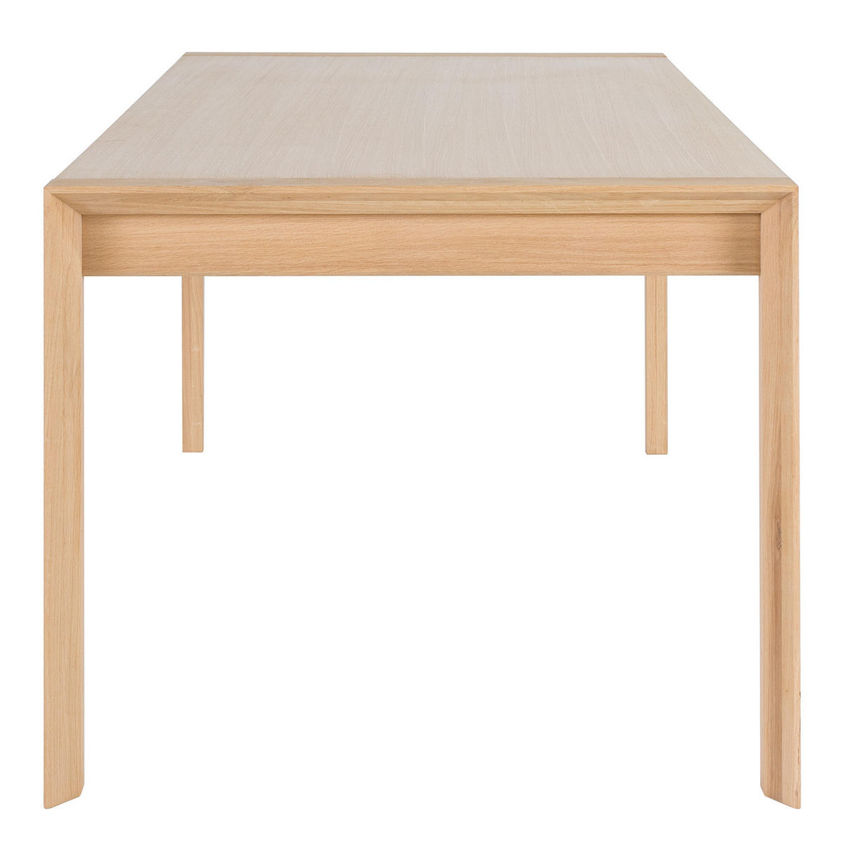 ESSTISCH - Eiche teilmassiv - Eichefarben, Holzwerkstoff (90/220/76cm) - home24