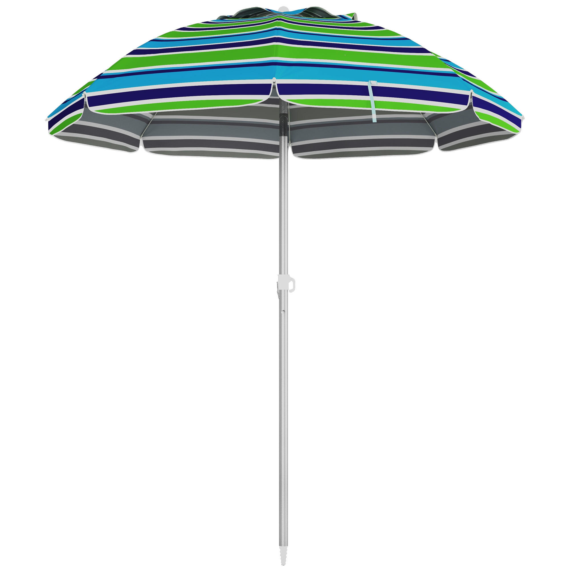 STRANDSCHIRM Polyester Mehrfarbig - Multicolor, Metall (178/178cm) - Outsunny