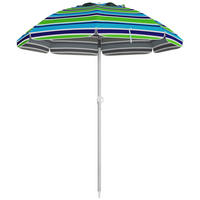 STRANDSCHIRM Polyester Mehrfarbig - Multicolor, Metall (178/178cm) - Outsunny