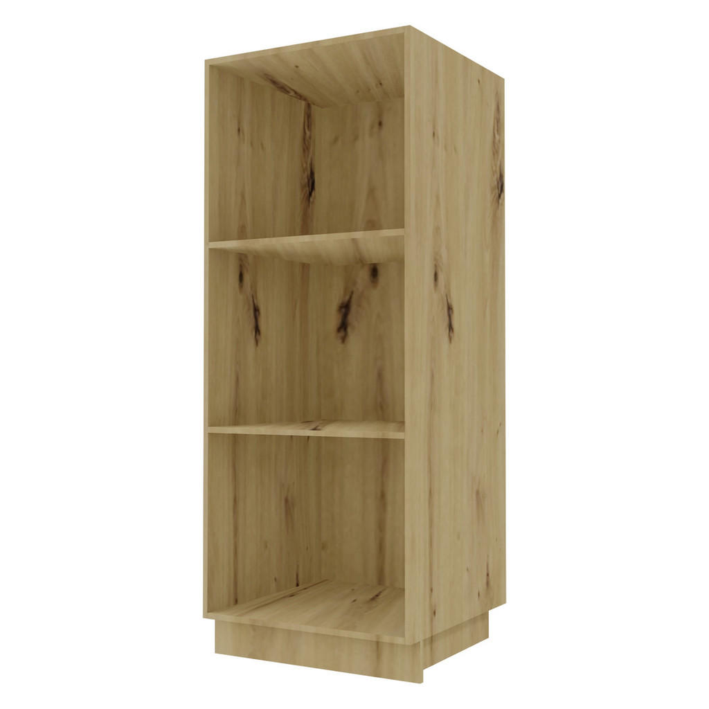 Thumbnail - Feldmann-Wohnen Geschirrschrank, Graphit, Eiche Artisan, Holz, 3 Fächer, Rechteckig, 60x154x59 cm, Küchen, Küchenmöbel, ...