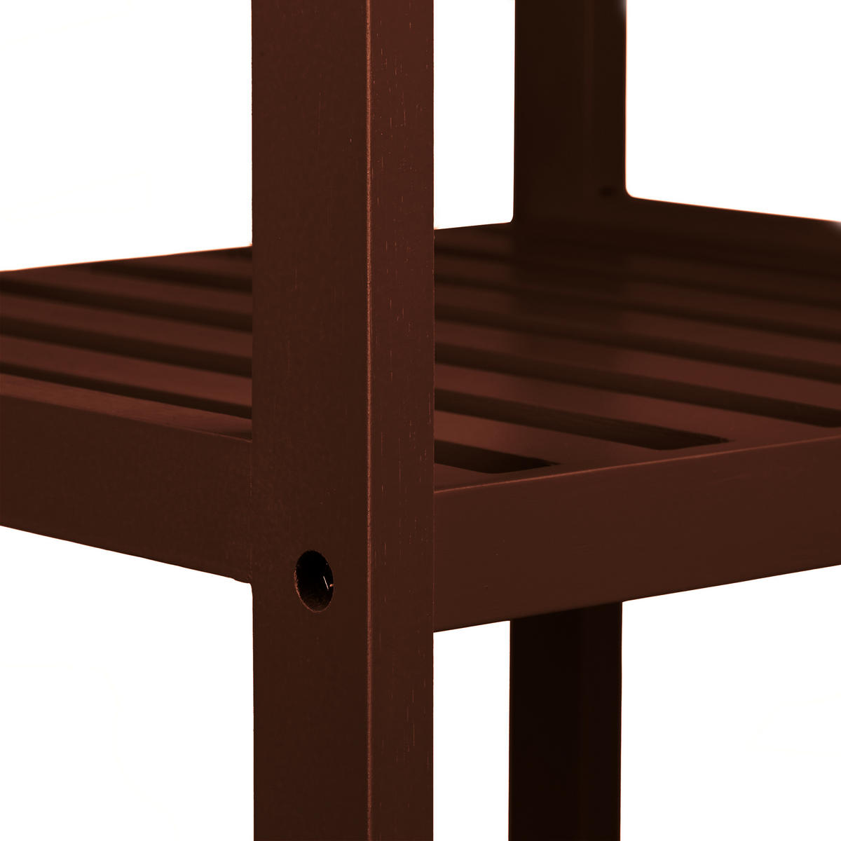 BADREGAL - Dunkelbraun, Holz (34.5/110/33cm) - Relaxdays