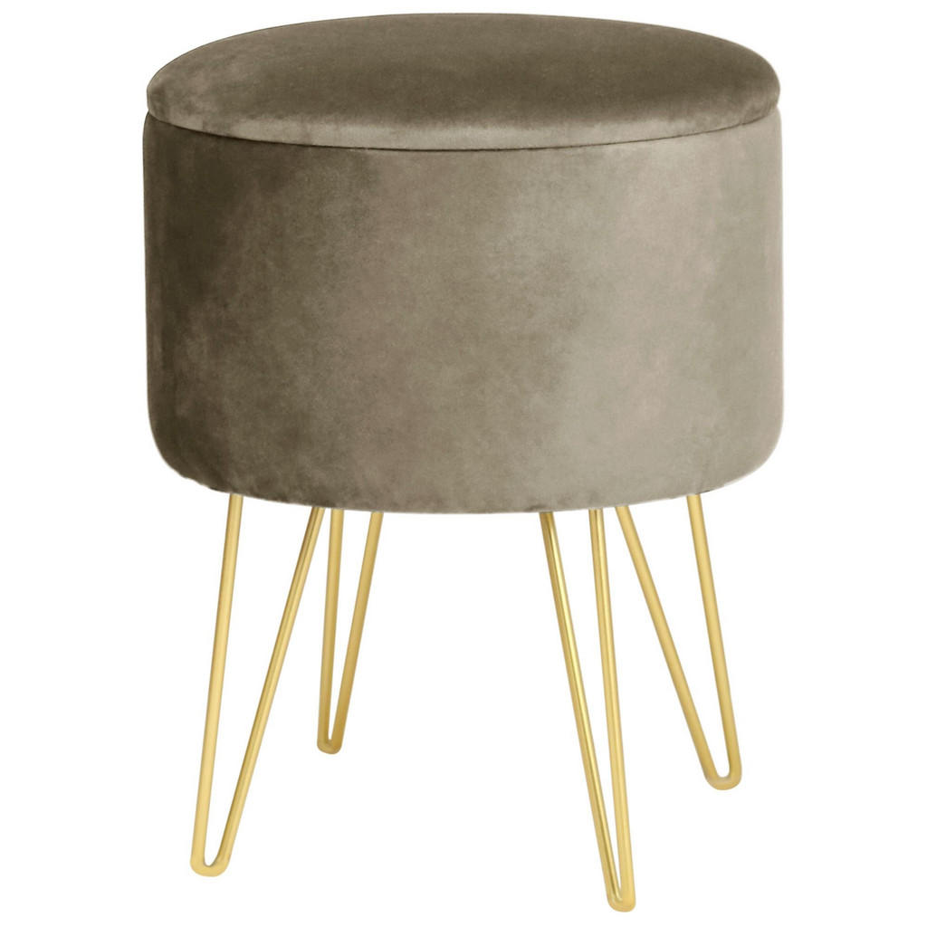 RAUMHIRSCH FURNITURE PODNOSOVÁ STOLIČKA s úložným prostorem, béžová 35/45/35