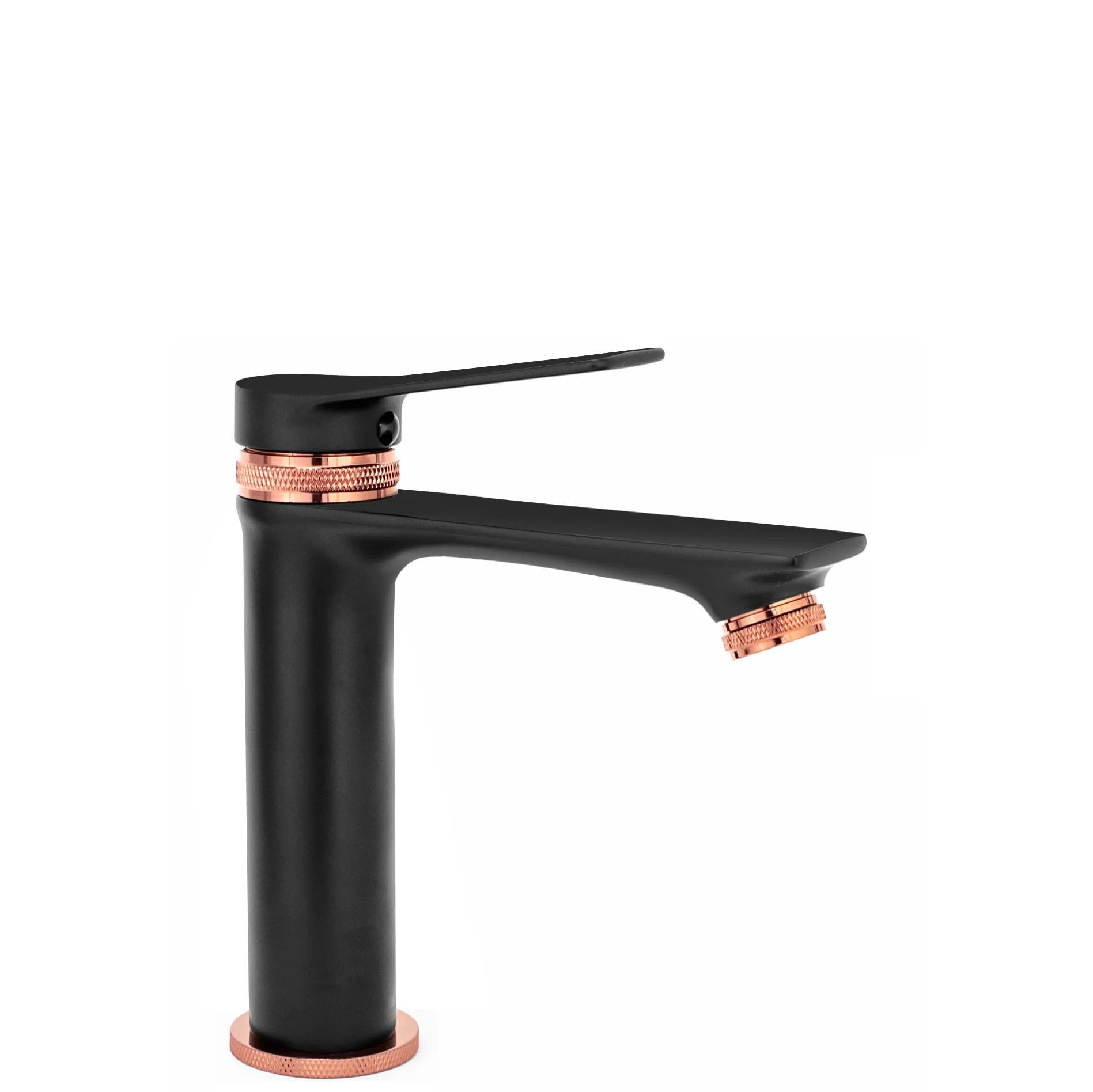 WASCHBECKENARMATUR Rea Viral Black Rose Gold Low - Schwarz, Metall (5/18/16.5cm) - REA