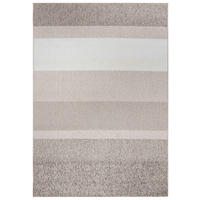 TEPPICH Lora PE13A Mazovia 80x150cm Beige Creme Gestreift Kurzflor - Beige, Textil (80/150cm) - Mazovia