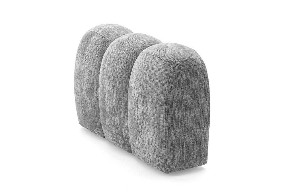 4-SITZER modulares Ecksofa VEER L Links, 283 x 190 cm, Chenille Webstoff Grau - Schwarz/Grau, Holz/Kunststoff (283/190cm) - Muffo