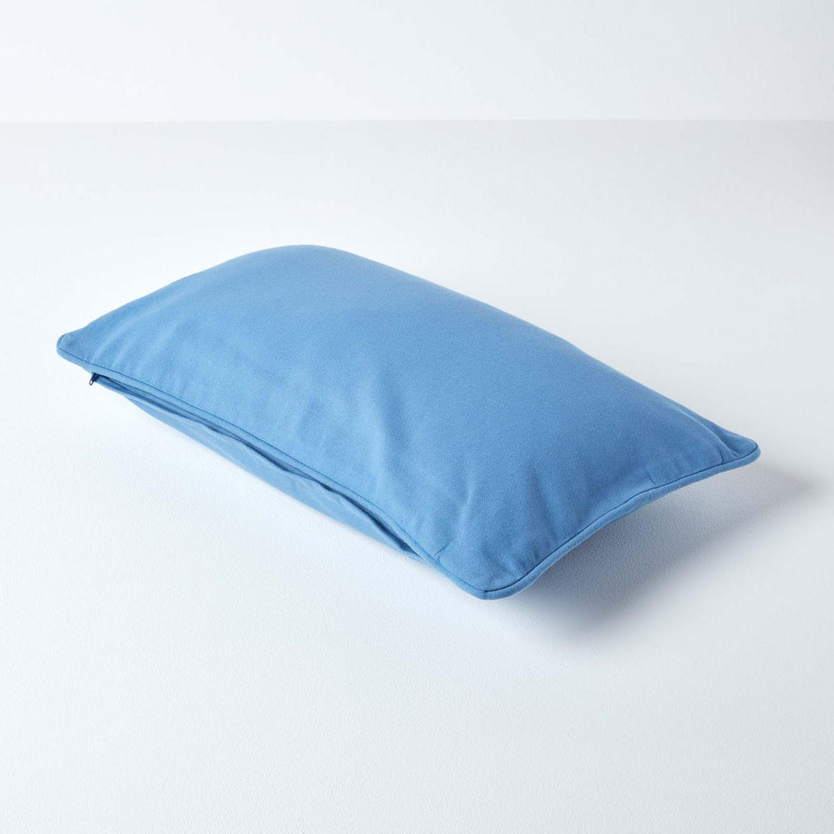 KISSENHÜLLE blau 30/50 cm, 100% Baumwolle - Blau, Textil (30/50cm) - Homescapes