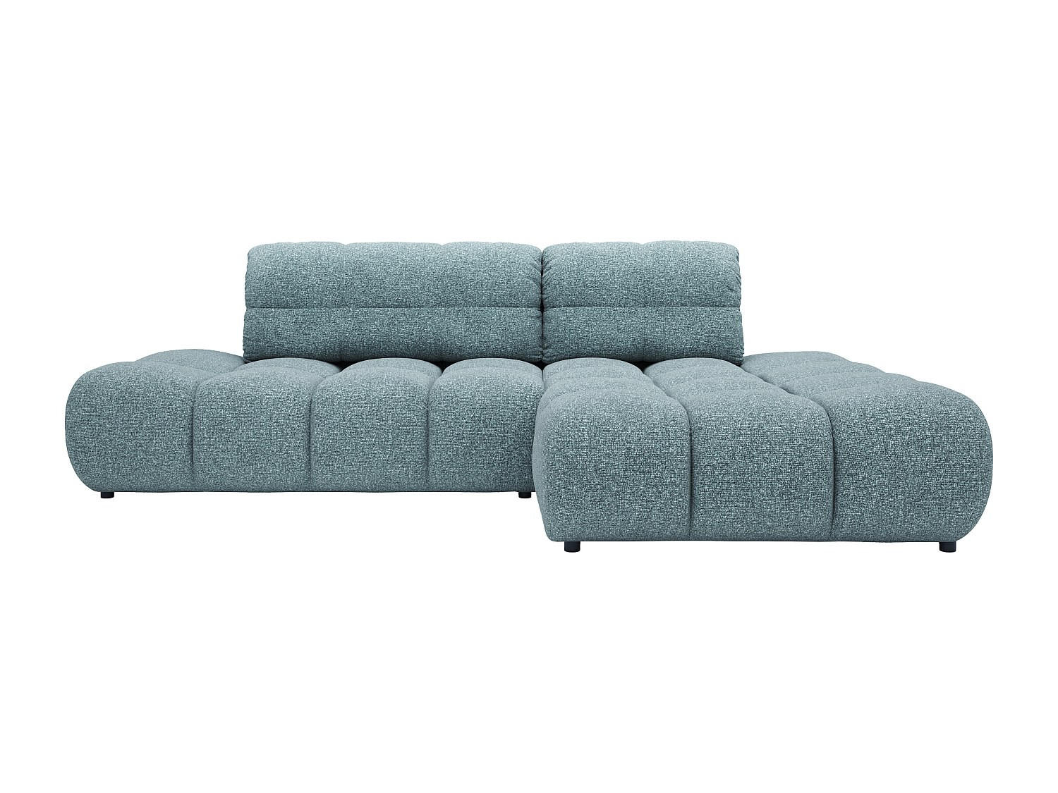 SCHLAFSOFA - 5 Personen - stoff - blau Jocima - Blau, Kunststoff/Textil (292/96/193cm) - Vente-Unique