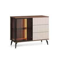 SIDEBOARD VICI Beige 103x39x80 cm - Beige, Holzwerkstoff (103/80/39cm) - FURNLUX
