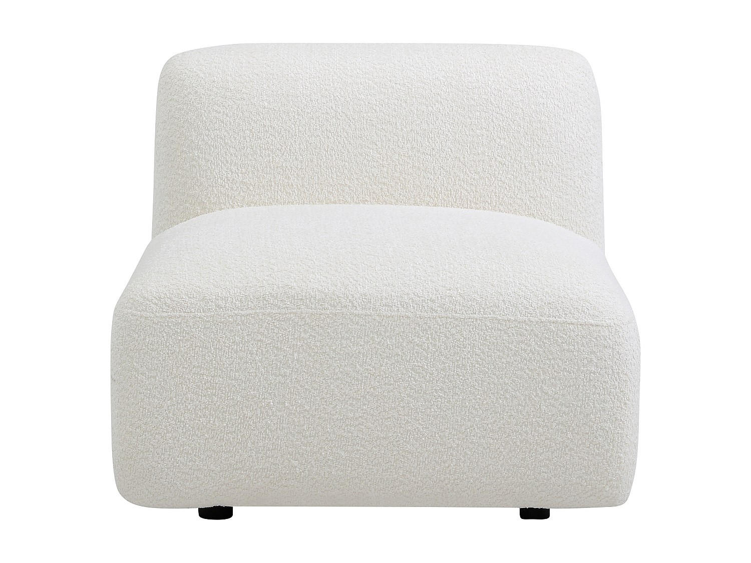 SESSEL mit gerader Rückenlehne - 1 Person - stoff - gebrochenes weiß Danepi - Weiß, Holz/Textil (80/69/94cm) - Vente-Unique