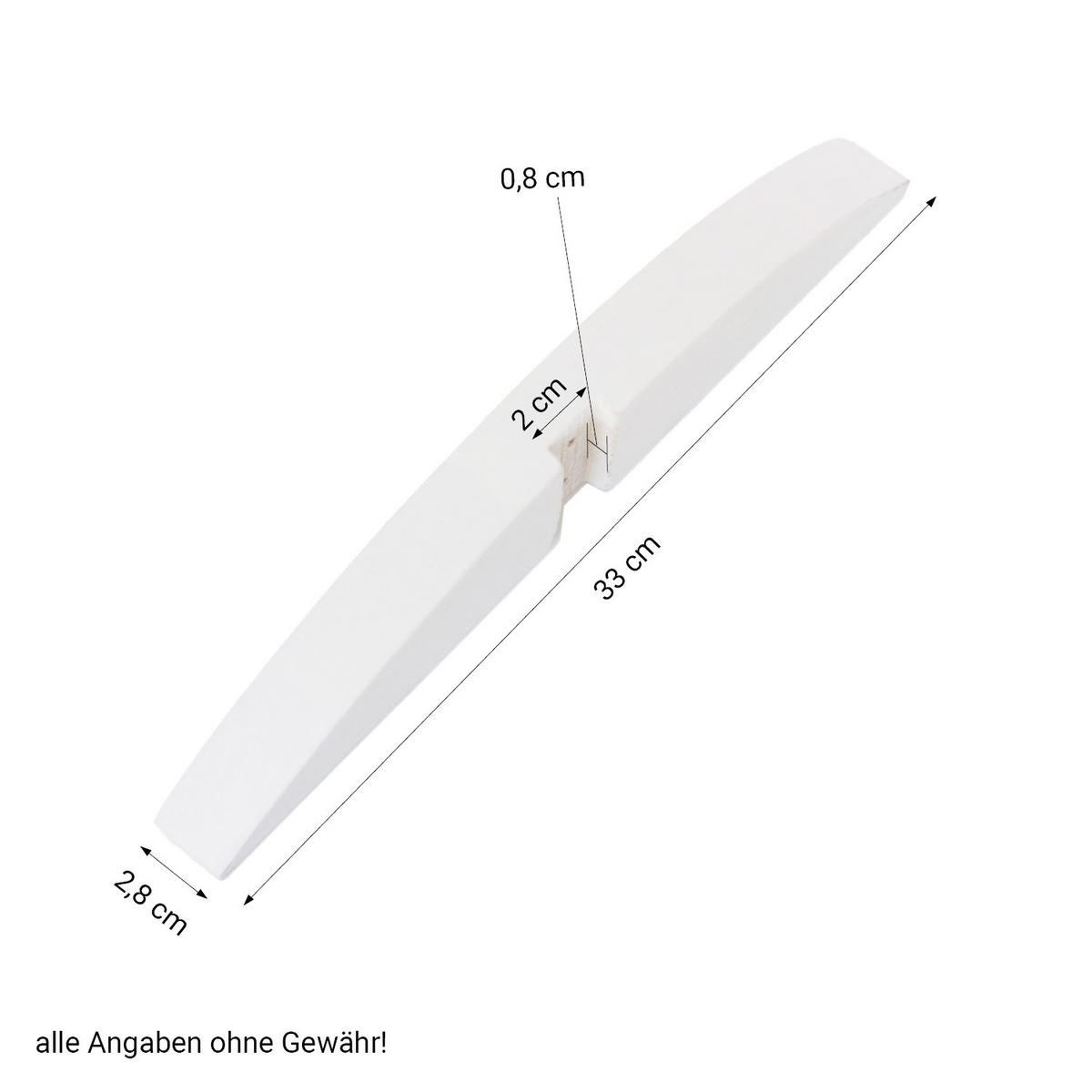 PARAVENT Standfuß weiß 2er Set Weiß für Raumteiler - Weiß, Holz (33/2/2cm) - Homestyle4u