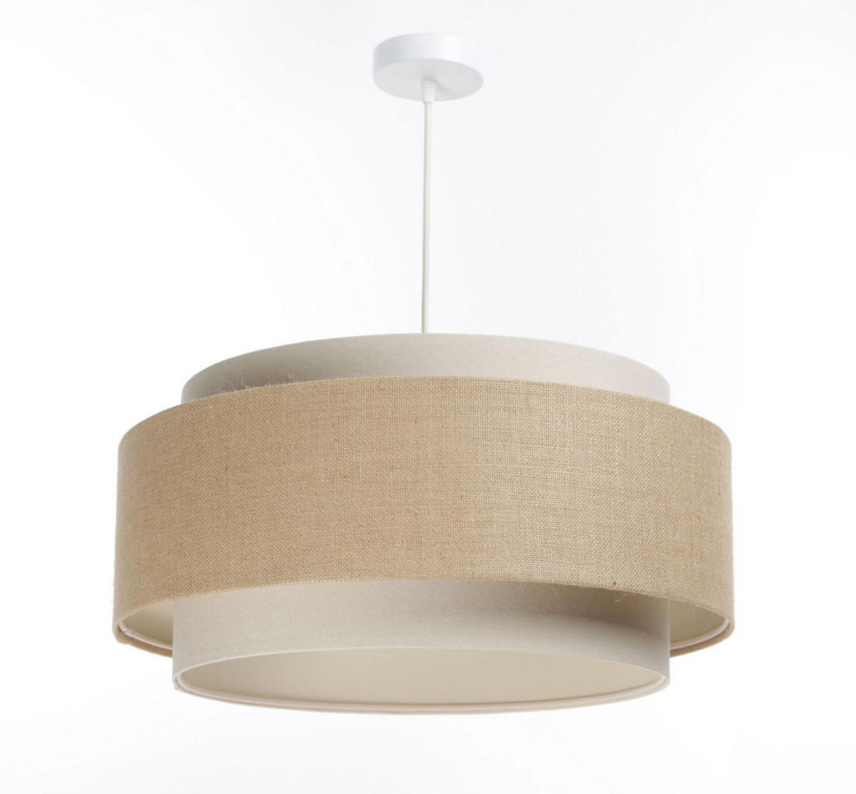 HÄNGELEUCHTE Beige 50/25 cm - Beige, Kunststoff (50/1.5/25cm) - ONZENO