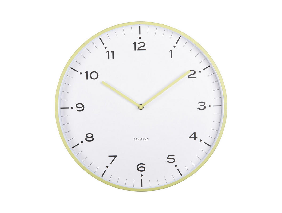 WANDUHR Circus Rings Ø40 cm - Grün, Metall (40/1/40cm) - Karlsson