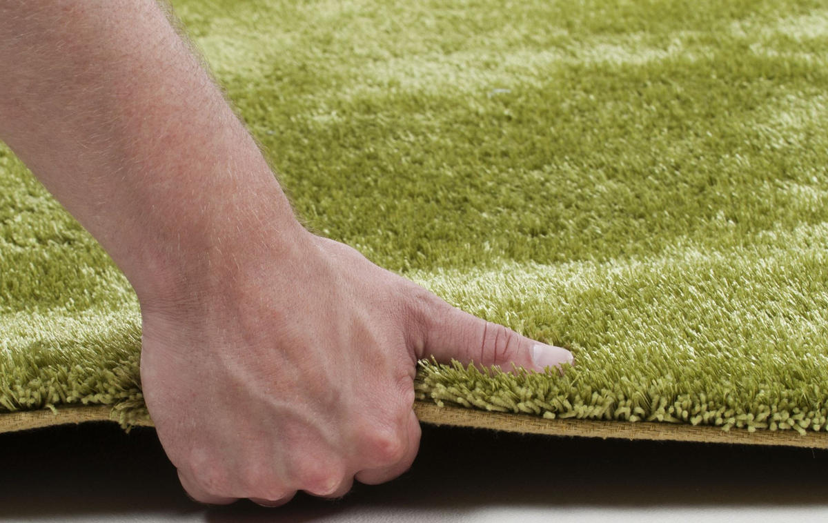 HOCHFLORTEPPICH Alessia 50x80 cm - Grün, Textil (50/80cm) - Gino Falcone