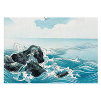 FOTOTAPETE 208x146 cm - Meeresszene - Blau, Textil (208/146cm) - Wallfluent