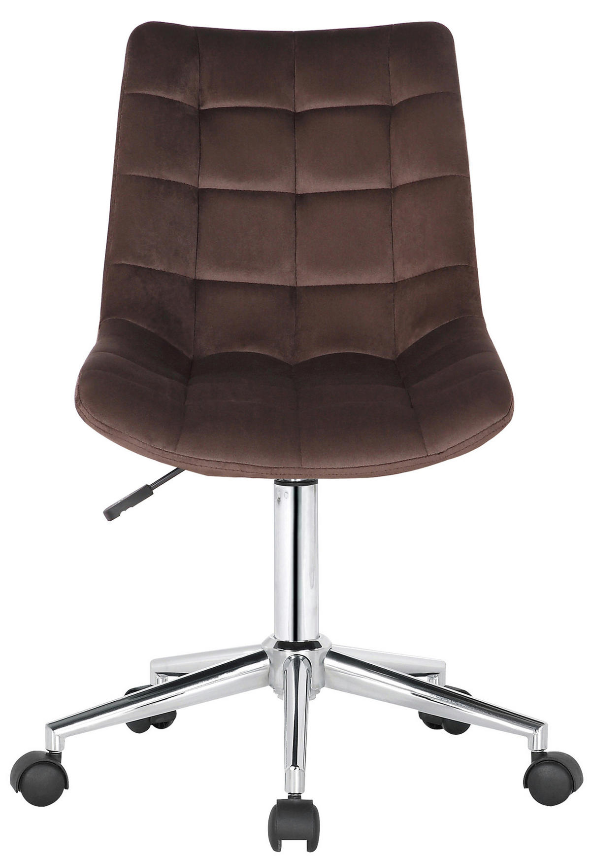 BÜROSTUHL Auronix Samt braun - Chromfarben/Braun, Metall (46/96/62cm) - TPFLiving
