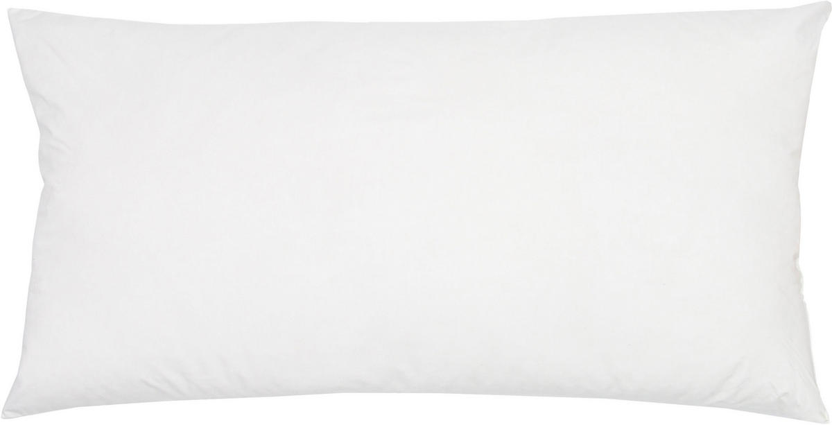 KISSEN, 40x80 cm, 65% Polyester, 35% Baumwolle, Weiß - Weiß, Textil (40/80cm) - Zollner