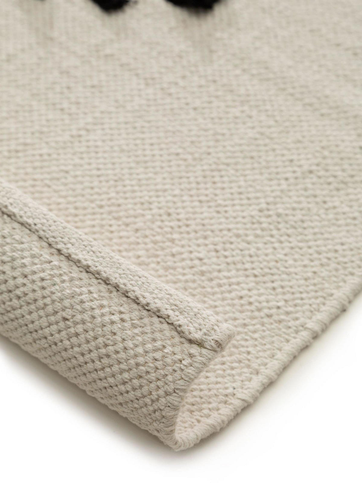 TEPPICH Baumwollteppich Bo Beige - Beige, Textil (120/1cm) - KUNSTLOFT