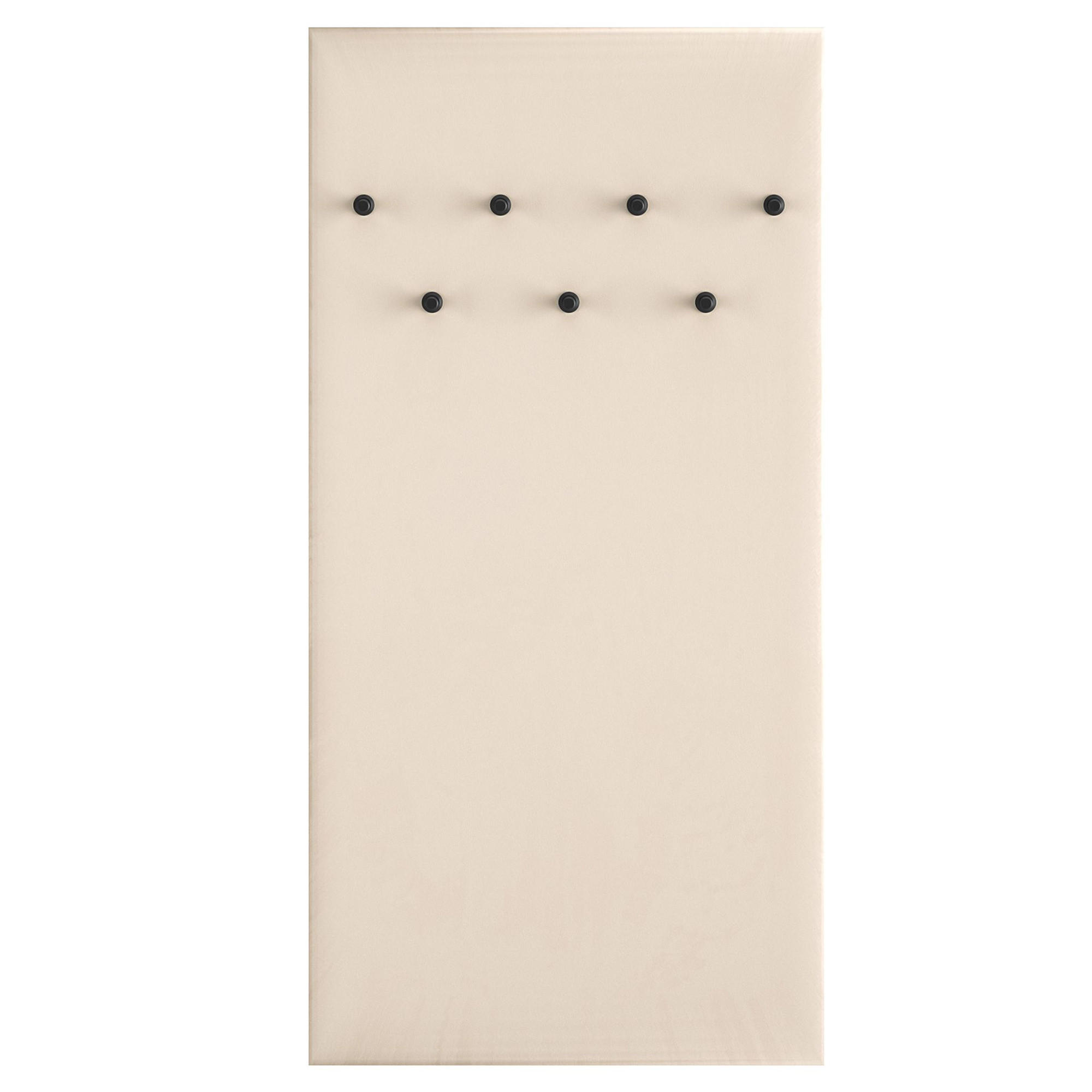 GARDEROBENPANEEL Gepolstert DROMA,Creme - Creme, Holzwerkstoff/Textil (68/137/3cm) - KONSIMO®