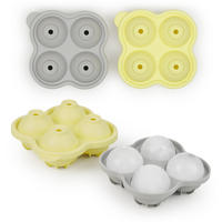 FORMA NA ĽAD Silikónová, bez BPA, 2x4, Žltá - žltá, plast (13/5/13cm) - Blumtal