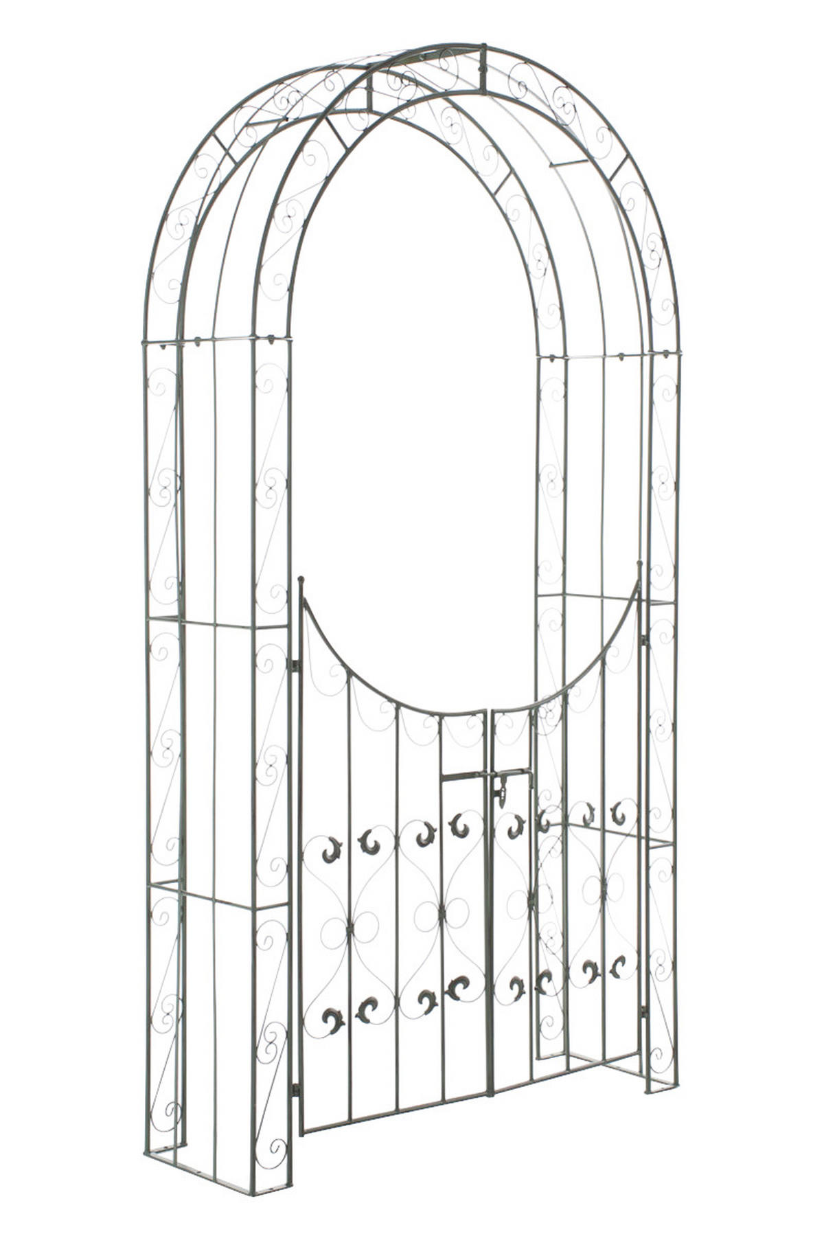 ROSENBOGEN Metall Antik-Grün - Grün, Metall (135/245/41.5cm) - CLP