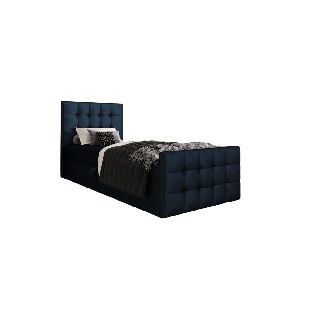 BOXBETT Coria V Dunkelgrau 90x200 cm - Dunkelgrau, Textil (90/200cm) - B&B Home