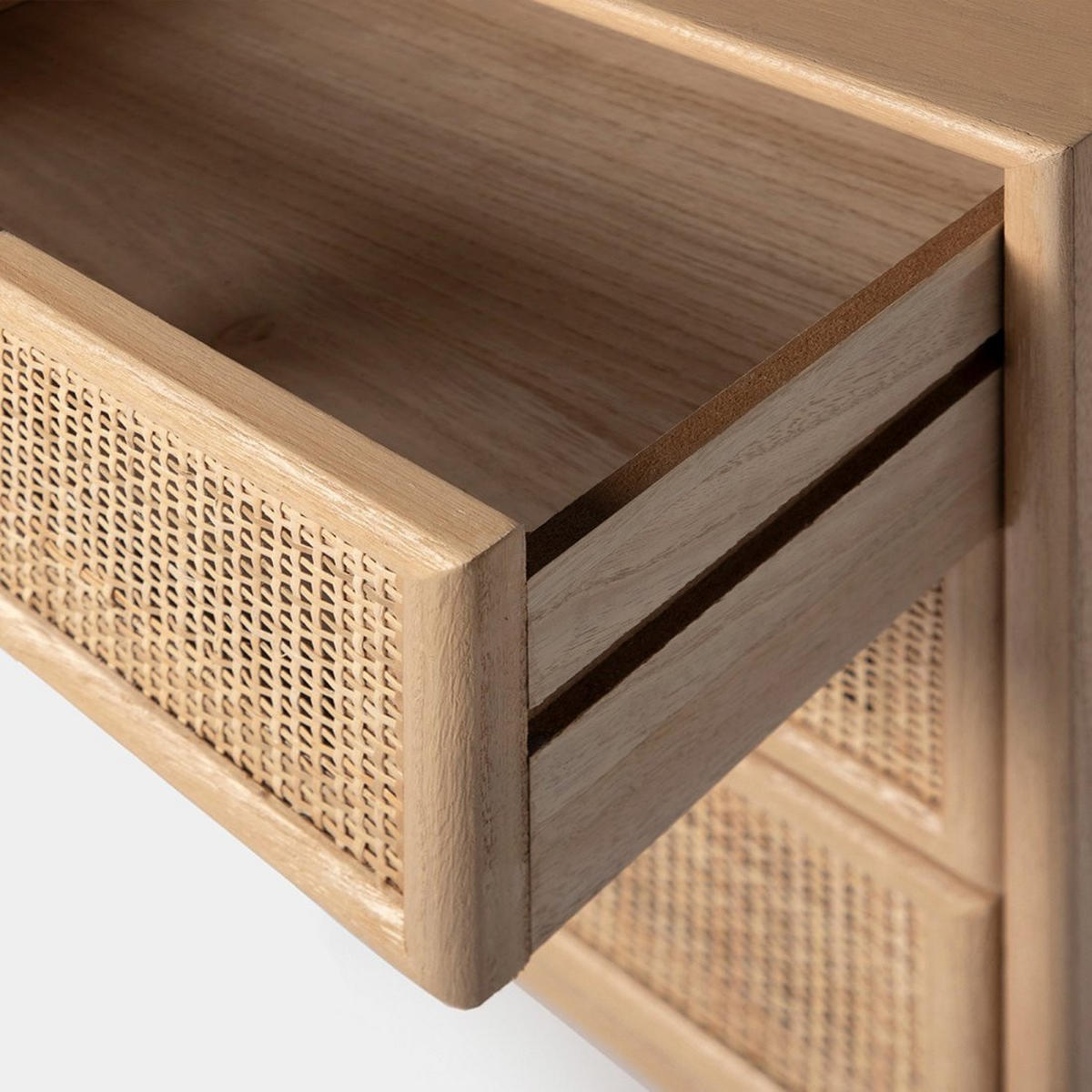 NACHTTISCH 3 SCHUBLADEN Alis Natürlich 42 cm x 71 cm - Naturfarben, Holzwerkstoff (42/71/35cm) - Klast Home