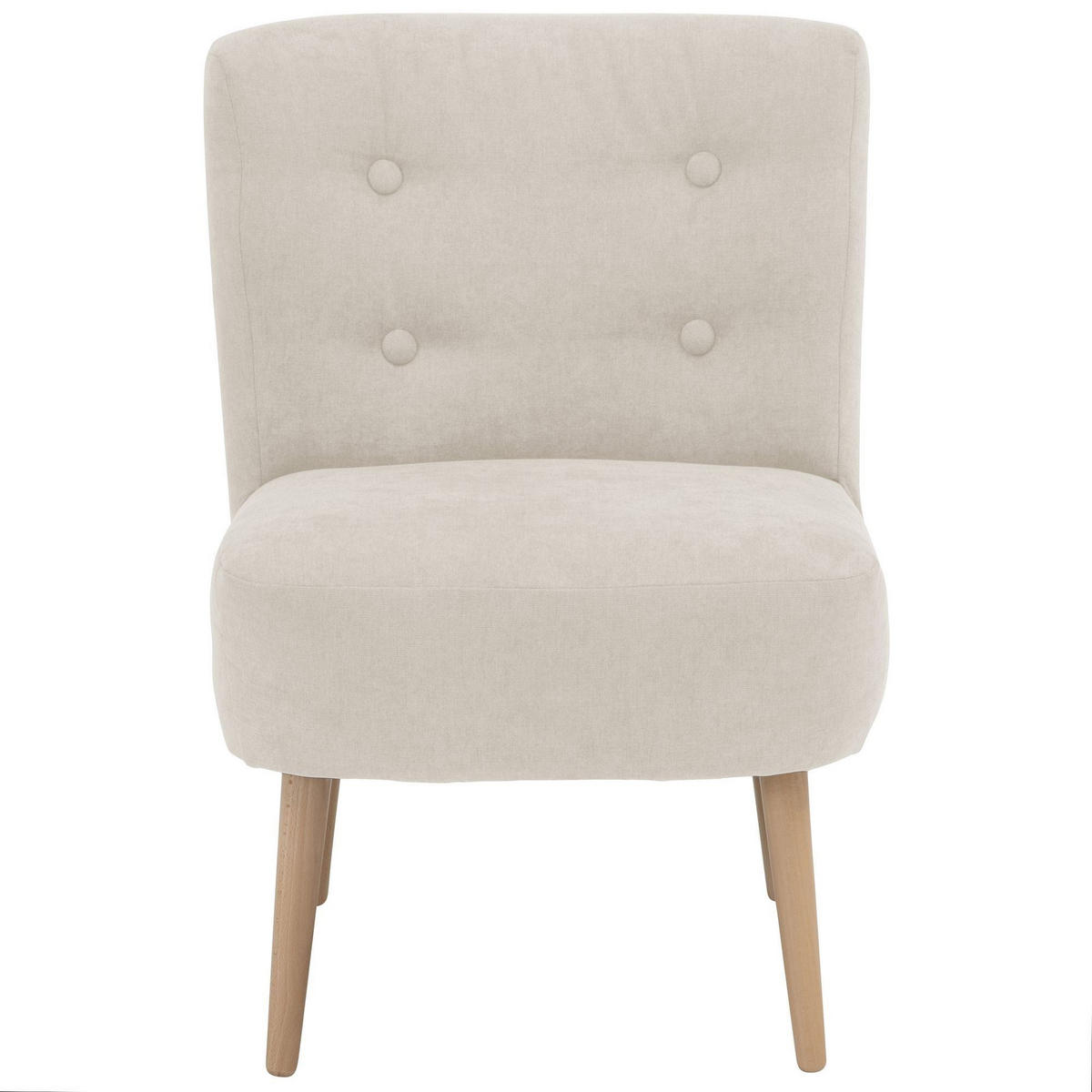 SESSEL Kamle Bezug Flachgewebe Buche natur / beige - Weiß, Kunststoff (68/78/58cm) - 58aufmkessel