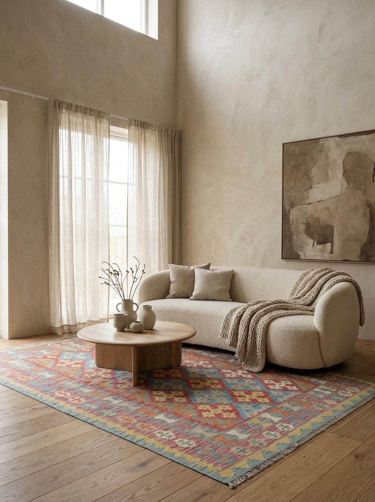 HANDWEBTEPPICH Kelim Gashgai Rot 259/178 cm - Rot, Textil (178/259cm) - Looma