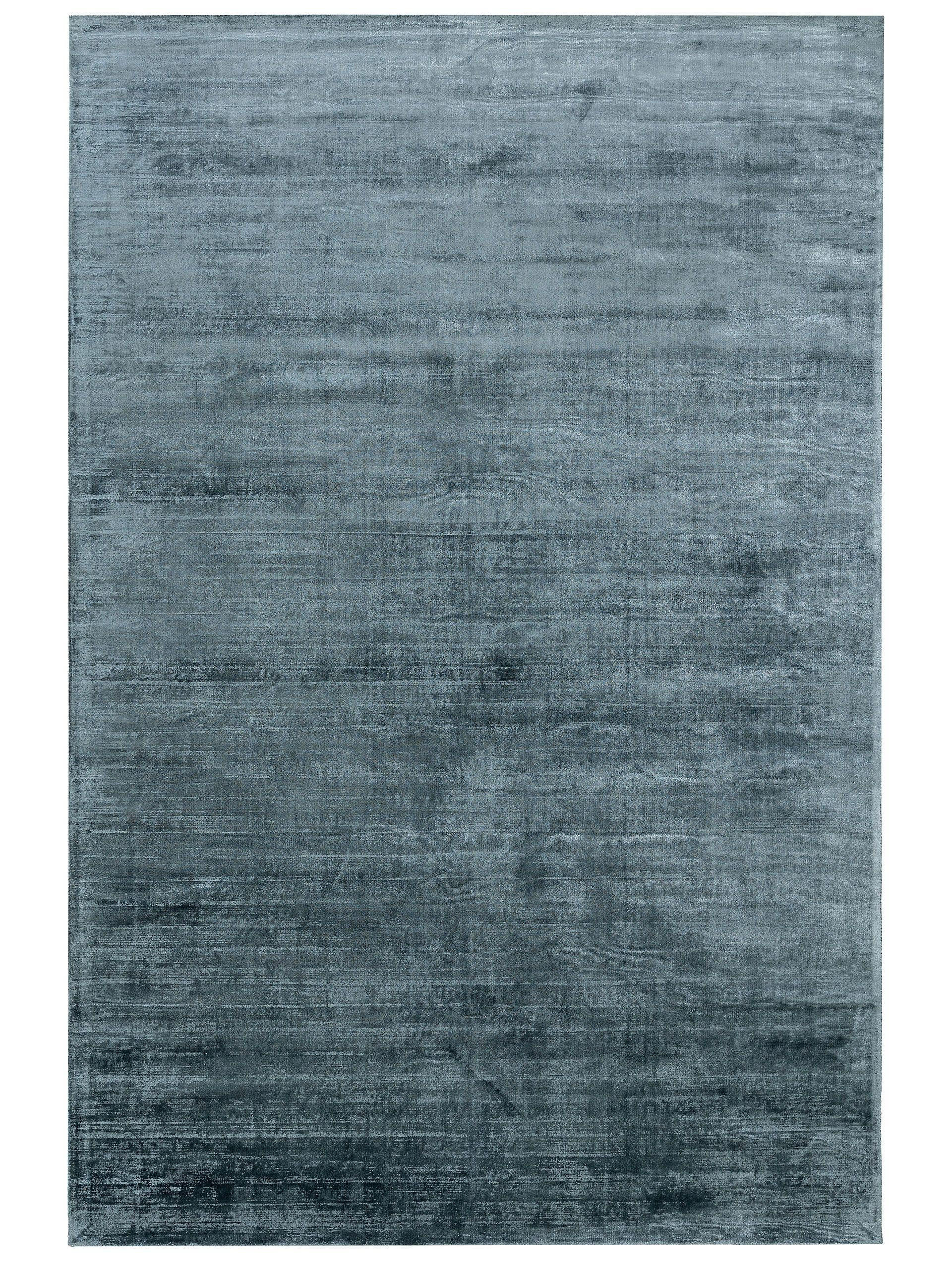 VISKOSETEPPICH Nova Blau 250x350 cm - Blau, Textil (250/350cm) - benuta Pure