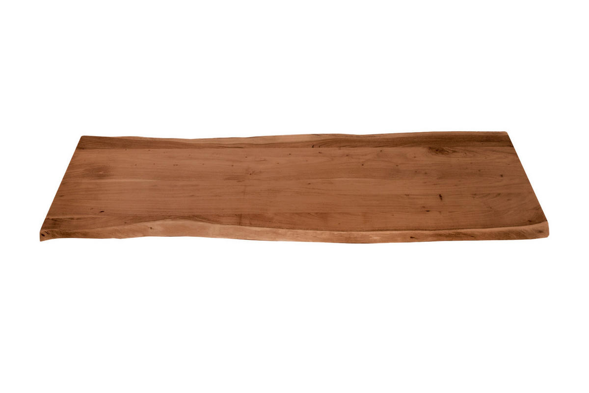 TISCHLATTEN MIT BAUMKANTE FÜR HEIMWERKER, AKAZIENHOLZ CURT - Braun/Naturfarben, Akazienholz/Holz (60/200/3cm) - SAM