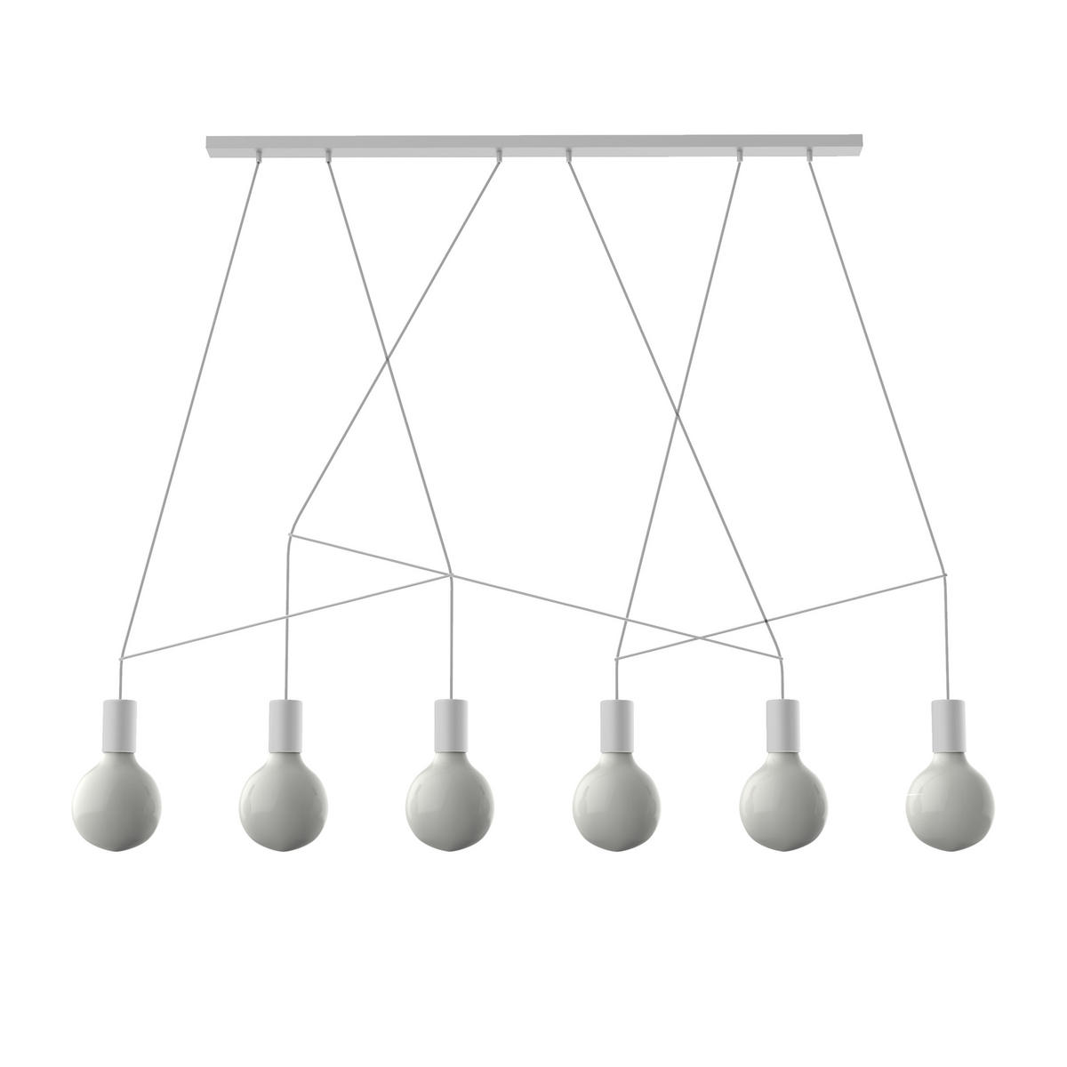 HÄNGELEUCHTE - Weiß, Metall (4/90/6cm) - Lumicom