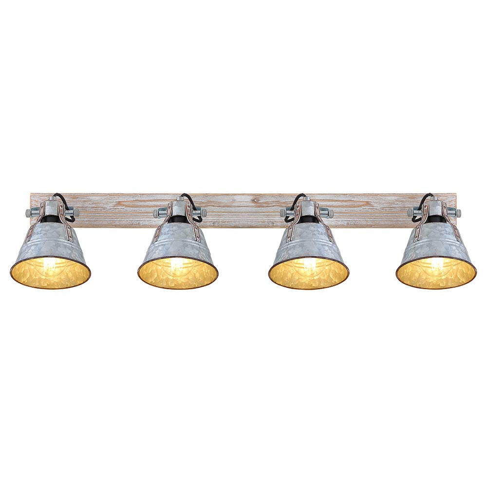 LED DECKENLEUCHTE GÜNTHER Metall Silber - Silberfarben, Metall (82/17.5/18cm) - Globo Lighting