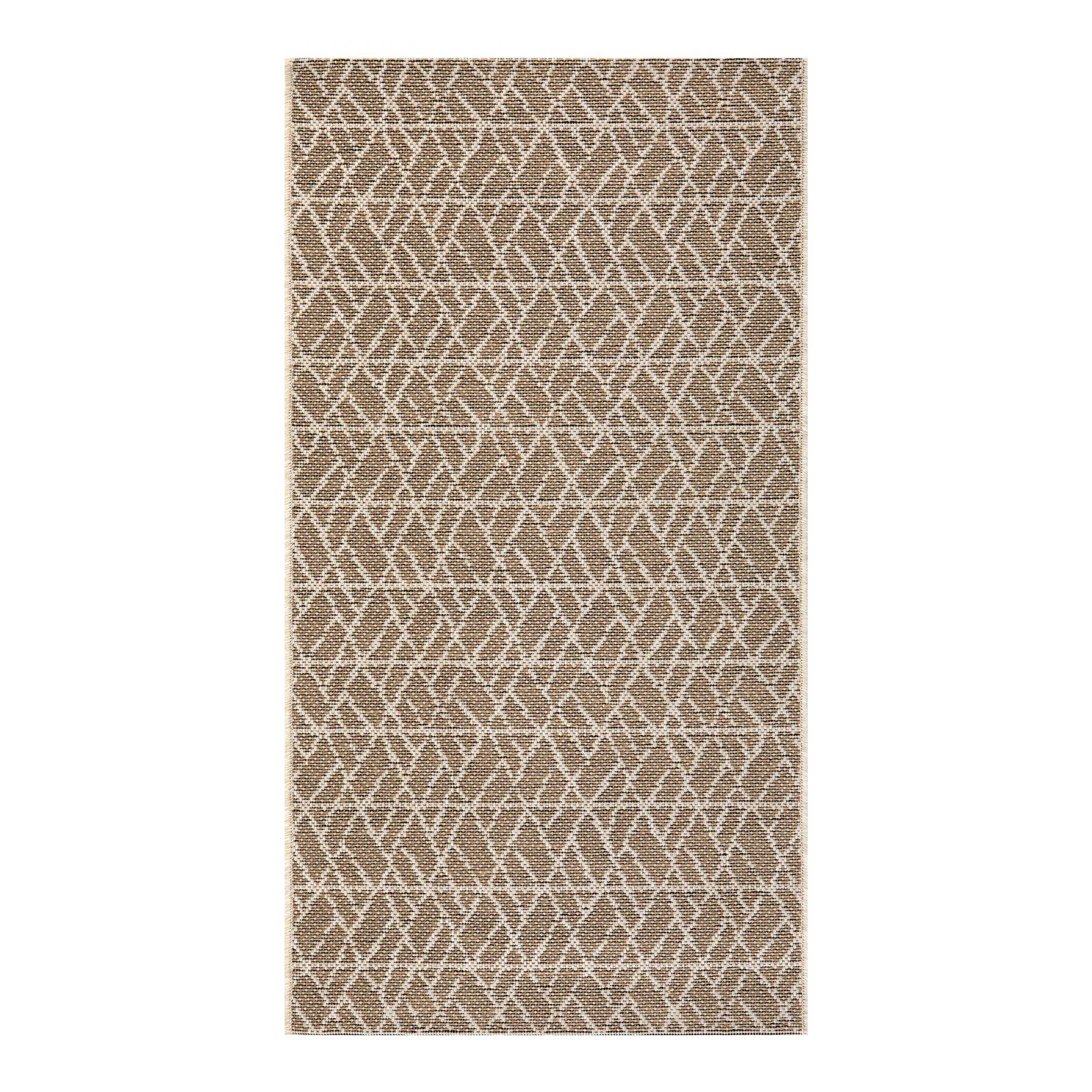 OUTDOOR-TEPPICH Adam 2 leinen 60 x 110 cm - Braun, Textil (60/110cm) - Vivaraise